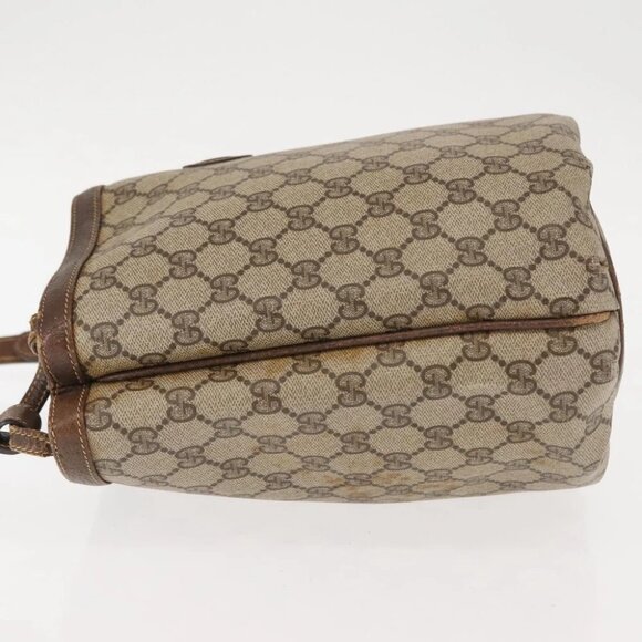 GUCCI GG Supreme Shoulder Bag PVC Leather Beige - Picture 3 of 15